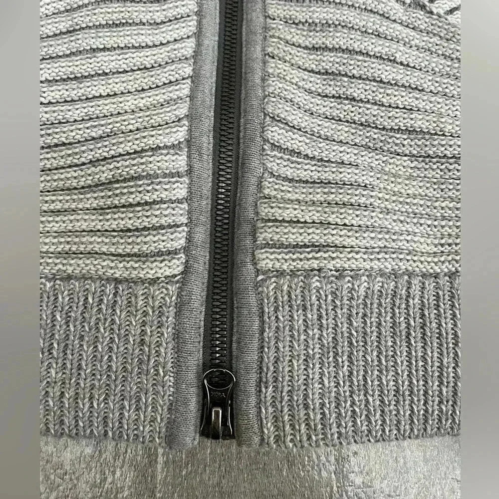 [4/6] Lululemon Embrace Hoodie Knit Heathered  Medium Grey / White - Picture 6 of 12